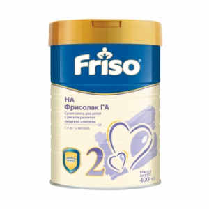 Friso Молочная гипоаллергенная смесь Фрисолак ГА 2, 400 г 8716200716482 Friso Молочная гипоаллергенная смесь Фрисолак ГА 2, 400 г 8716200716482 в интернет-магазине babypremium.com.ua