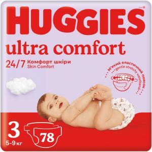 Huggies ϳ Ultra Comfort 3 (5-9 ) Mega 78  (5029053548760)  - babypremium.com.ua