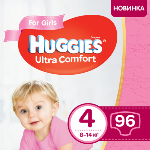 Huggies  Ultra Comfort 4 (8-14 )  , 96  Box 5029053565644  - babypremium.com.ua