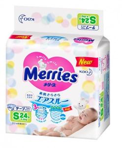 Merries ϳ S (4-8 ) 24  (4901301509062)  - babypremium.com.ua