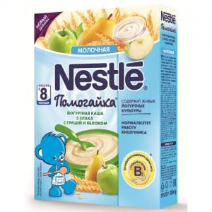 Nestle Каша Помогайка йогуртная 3 злака с яблоком и грушей, с 8мес, 200г 7613033594694 Nestle Каша Помогайка йогуртная 3 злака с яблоком и грушей, с 8мес, 200г 7613033594694 в интернет-магазине babypremium.com.ua