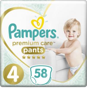 Pampers ϳ- Premium Care Pants Maxi 4 (9-15) 58  (8001090759993)  - babypremium.com.ua