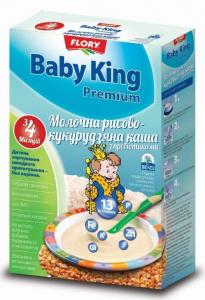 Baby King Молочная каша Premium рисово-кукурузная с пребиотиками с 4 мес. (8600103731782) срок годности до 18.02.18 Baby King Молочная каша Premium рисово-кукурузная с пребиотиками с 4 мес. (8600103731782) срок годности до 18.02.18 в интернет-магазине babypremium.com.ua