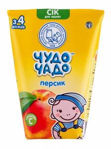 Чудо-Чадо Сок персик с мякотью, сахаром и вит. С 125г 4820016253704 Чудо-Чадо Сок персик с мякотью, сахаром и вит. С 125г 4820016253704 в интернет-магазине babypremium.com.ua