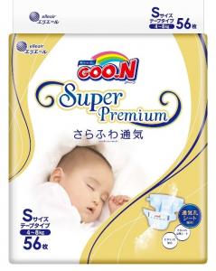 GOO.N Подгузники super premium (4-8 кг, размер S, унисекс, 56 шт) 4902011851168 GOO.N Подгузники super premium (4-8 кг, размер S, унисекс, 56 шт) 4902011851168 в интернет-магазине babypremium.com.ua