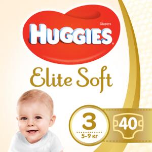ϳ Huggies Elite Soft (5-9 ) 40  (3) 5029053572598  - babypremium.com.ua