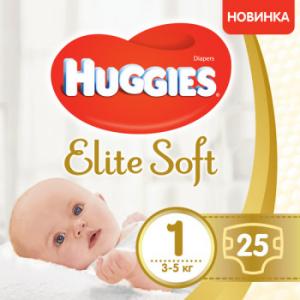 ϳ Huggies Elite Soft Newborn (3-5 ) 25  (1) 5029053547923 / 5029053578040  - babypremium.com.ua