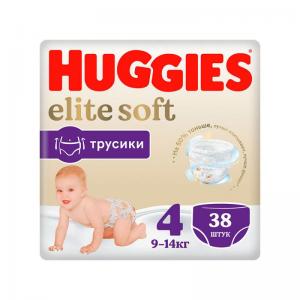 Huggies - Elite Soft Pants 4 (9-14) Mega 38 . (5029053549323)  - babypremium.com.ua