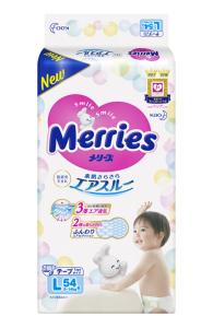 Merries ϳ L (9-14) 54  4901301230881  - babypremium.com.ua