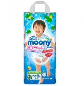 Трусики японские Moony для мальчиков 12-17кг 38 шт (BIG) 4903111183685 Трусики японские Moony для мальчиков 12-17кг 38 шт (BIG) 4903111183685 в интернет-магазине babypremium.com.ua