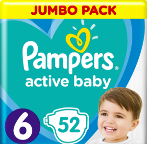 ϳ Pampers Active Baby XL 6 (13-18) 52  8001090948533  - babypremium.com.ua