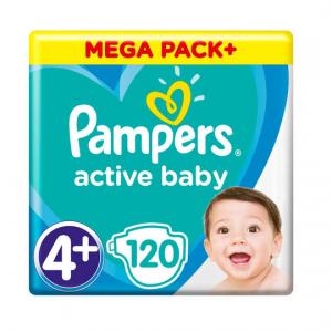  Pampers Active Baby Mega pack 4+ (10-15) 120  (8001090951694)  - babypremium.com.ua