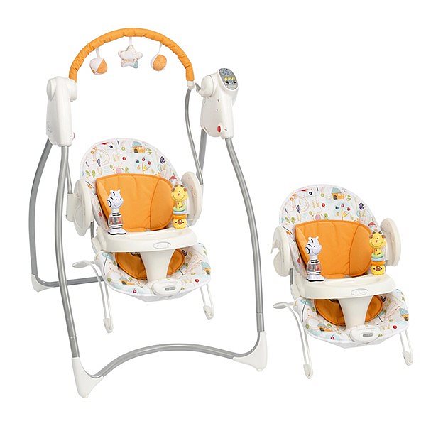 Кресло качалка swing n bounce graco