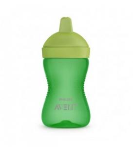 Avent Чашка-непроливайка с твердым носиком 18+, зеленый, 300 мл (SCF804/03) 8710103855583 в интернет-магазине babypremium.com.ua