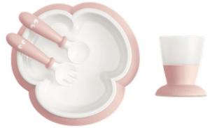 BabyBjorn Набор для кормления Baby Feeding Set Powder Pink (7317680781642) в интернет-магазине babypremium.com.ua