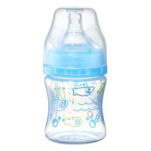 BabyOno Бутылка антиколиковая с широким отверстием голубая 120 мл 402/03 (5901435411025) в интернет-магазине babypremium.com.ua