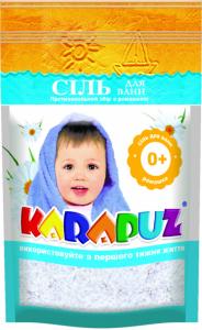 Карапуз Дитяча сіль для ванн ромашка, 500 г 4820019620114 в інтернет-магазині babypremium.com.ua
