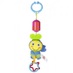 Biba Toys Игрушка-подвеска с колокольчиком Весёлая Пчёлка 150GD 4897011361505 в интернет-магазине babypremium.com.ua