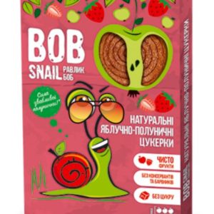 Bob Snail натуральные яблочно-клубничные конфеты Равлик Боб, 60 г (4820162520415) в интернет-магазине babypremium.com.ua