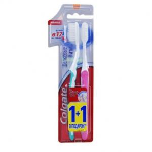Colgate Зубна щітка Шовкові нитки 1+1 (м'яка) 4606144008283 в інтернет-магазині babypremium.com.ua