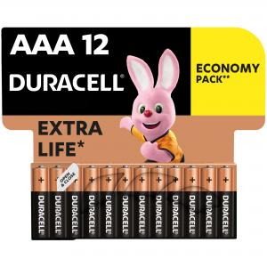 Duracell Лужні батарейки AAA (LR03) MN2400 12 шт (5000394109254/5000394203389) в інтернет-магазині babypremium.com.ua