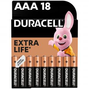 Duracell Лужні батарейки AAA (LR03) MN2400 18 шт (5000394107557) в інтернет-магазині babypremium.com.ua