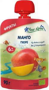 Fleur Alpine Фруктовое органическое пюре Манго 90 г (5024688001123) в интернет-магазине babypremium.com.ua