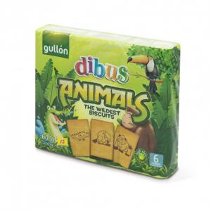 Gullon Печенье бисквитное Dibus Animals 600 г (8410376045611) в интернет-магазине babypremium.com.ua