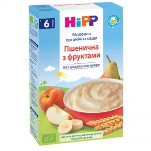 Hipp Молочная органическая каша «Пшеничная с фруктами» c 6 мес. (3141) 9062300125952 / 9062300140252 в интернет-магазине babypremium.com.ua