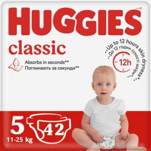 Підгузки Huggies Classic (11-25кг.) 42 шт. (5) 5029053543185 Підгузки Huggies Classic (11-25кг.) 42 шт. (5) 5029053543185 в інтернет-магазині babypremium.com.ua