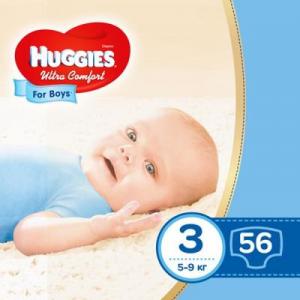 ϳ Huggies Ultra Comfort 3 (5-9.)   56 5029053565361  - babypremium.com.ua