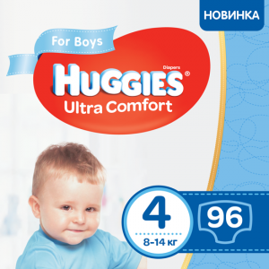 Huggies  Ultra Comfort 4 (8-14 )  , 96  Box 5029053565651  - babypremium.com.ua