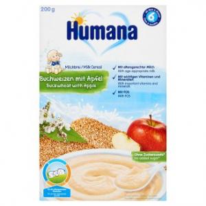 Humana Хумана Каша молочна гречана з яблуком, 250г, з 6 міс 4031244775580 в інтернет-магазині babypremium.com.ua