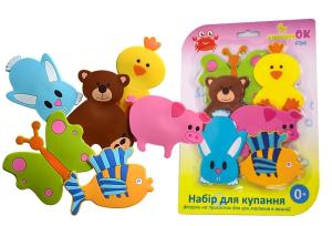 KinderenOK Набор фигурок для купания Лесные животные (6 фигурок) 040313 / 3452143695822 в интернет-магазине babypremium.com.ua