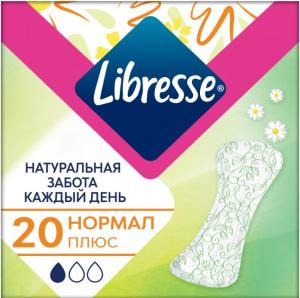 Libresse Прокладки щоденні Natural Care Normal 20 шт. 7322540523249 в інтернет-магазині babypremium.com.ua