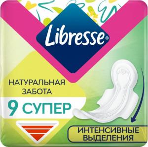 Libresse Гігієнічні прокладки Natural Care Ultra Clip Super 7 мм 9 шт 7322540523744 в інтернет-магазині babypremium.com.ua