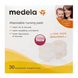 Medela Одноразові прокладки для грудей Disposable Nursing Pads, 30 шт 008.0320 (7612367040402) в інтернет-магазині babypremium.com.ua