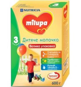 Milupa Смесь молочная 3 600г 12 + (5900852025532) в интернет-магазине babypremium.com.ua