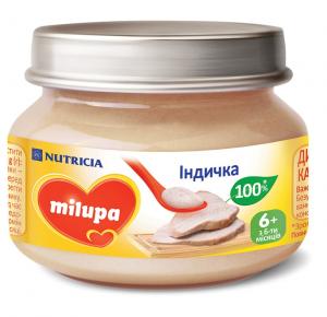 Milupa Мясное пюре Индейка с 6 месяцев 80 г (5900852030192) в интернет-магазине babypremium.com.ua