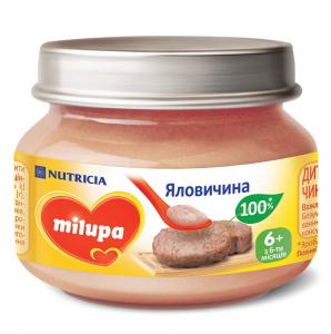 Milupa Мясное пюре Говядина с 6 месяцев 80 г (5900852030208) в интернет-магазине babypremium.com.ua