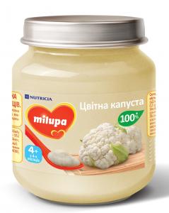 Milupa Пюре Цвітна капуста з 4 місяців 125 г (5900852030246) в інтернет-магазині babypremium.com.ua