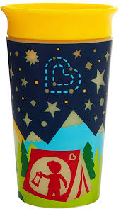 Munchkin Чашка-непроливайка Miracle 360 Glow in the Dark, желтый, 266 мл (21193.02) 2900990792009 в интернет-магазине babypremium.com.ua