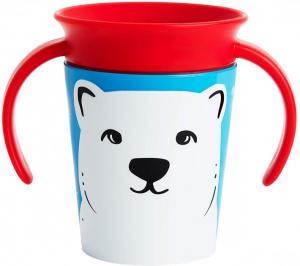 Munchkin Чашка-непроливайка Miracle 360° Trainer cup Белый медведь 177 мл (051776) 5019090517768 в интернет-магазине babypremium.com.ua