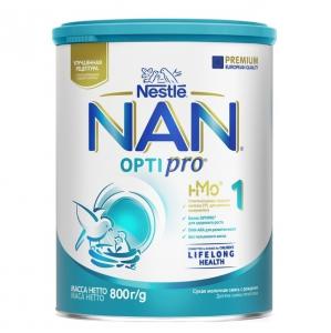 Nestle NAN 1 OptiPro Молочная смесь, 800гр  7613032405700 в интернет-магазине babypremium.com.ua