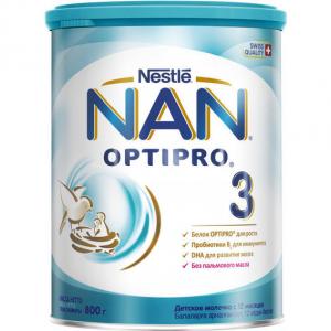 Nestle Nan Нестле Нан 3 Молочна суміш OptiPro, 800гр 7613033358869 в інтернет-магазині babypremium.com.ua