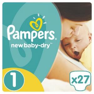 Підгузки Pampers New Baby Newborn 1 (2-5кг) 27шт,4015400264453 в інтернет-магазині babypremium.com.ua