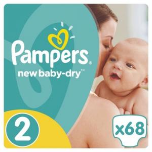 Подгузники Pampers New Baby Mini 2 (3-6кг) 68шт (4015400735571) в интернет-магазине babypremium.com.ua