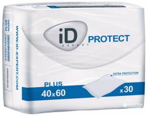 iD Expert Protect Plus Одноразові пелюшки гігієнічні поглинаючі 40x60 см 30 шт (5414874003954 / 5411416047988) в інтернет-магазині babypremium.com.ua