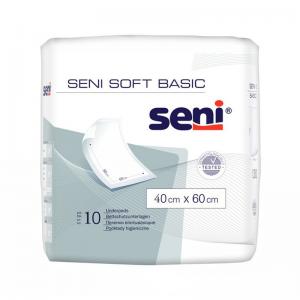 Гігієнічні пелюшки Seni Soft Basic 40х60 10 шт.(сіра пачка) 5900516692445 в інтернет-магазині babypremium.com.ua