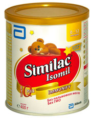 Similac Молочная смесь Изомил (Isomil), 400г (8710428001498) в интернет-магазине babypremium.com.ua